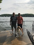 Flash, PopPop, & Dad at the Lake