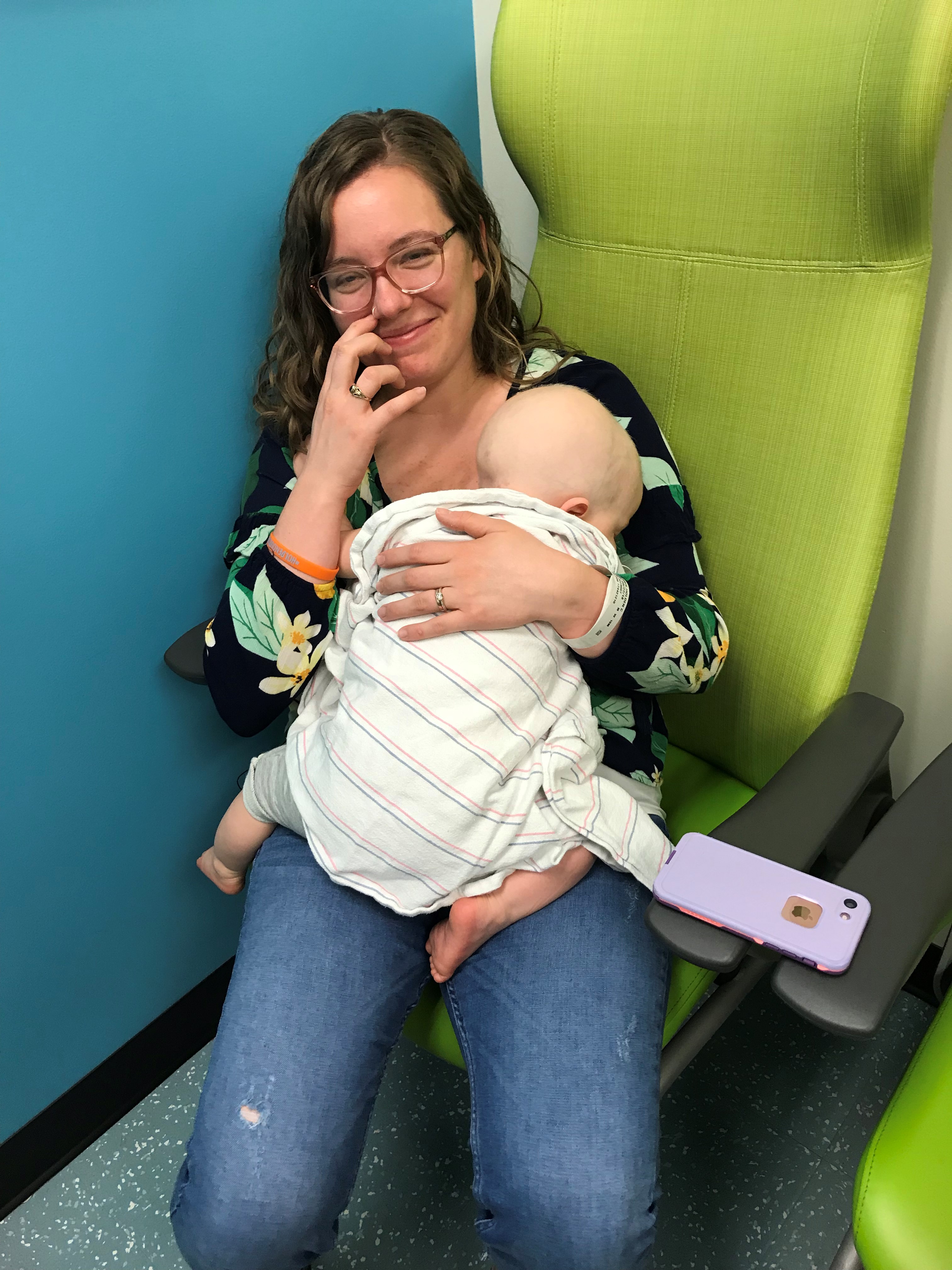 Clinic visit and nap.