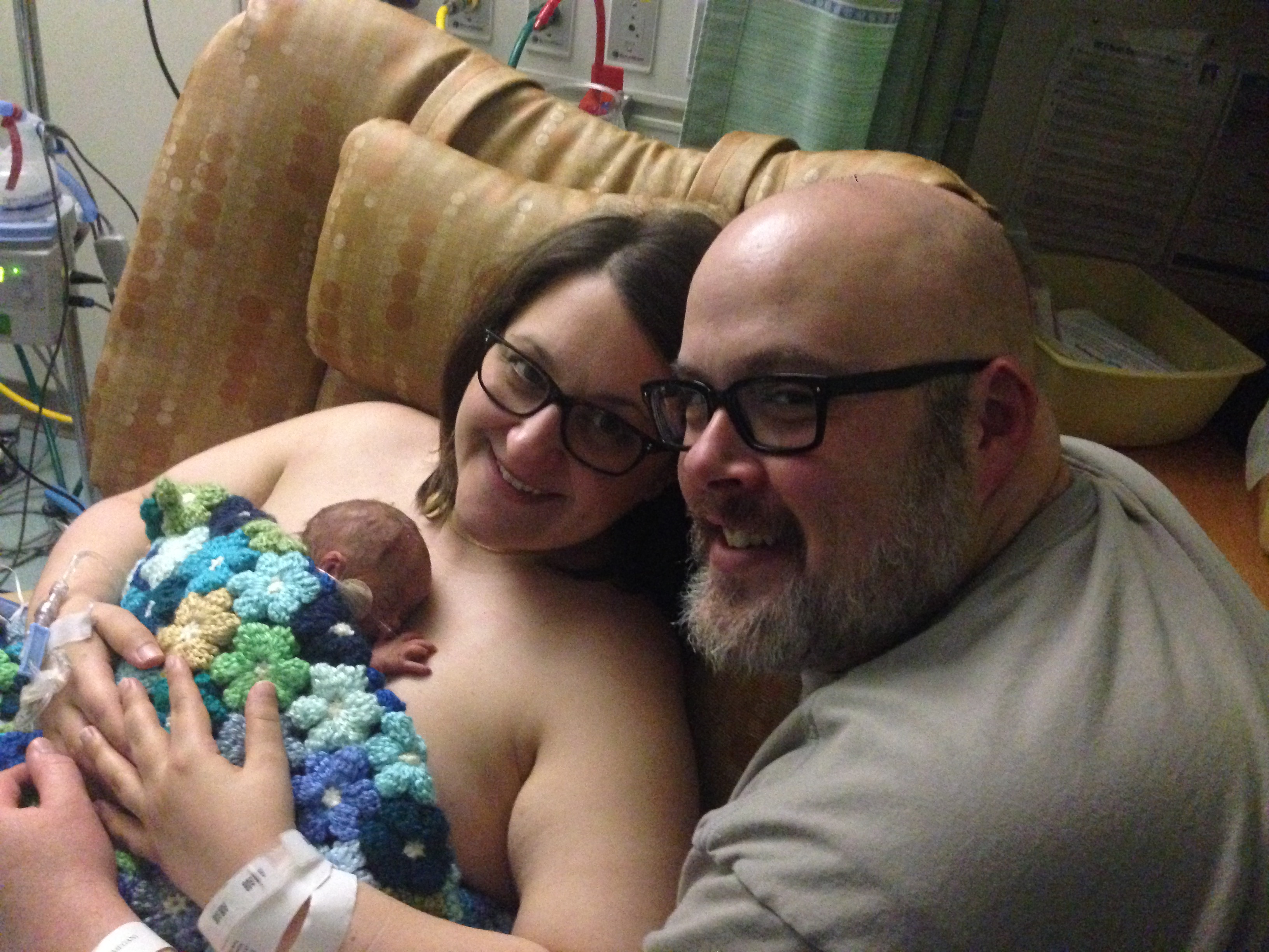 First time holding my baby