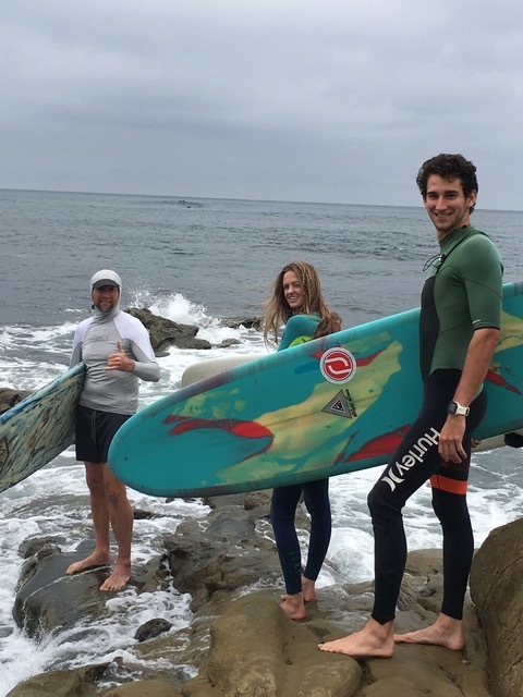 William, Madelyn, and Stephan headed out to the reef