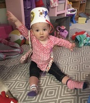 Bucket Head - Madison loves to dress up