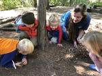 Sarah and Forest Kindergarteners Observe a Furry Friend!