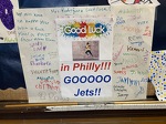 Philly Marathon support from my students