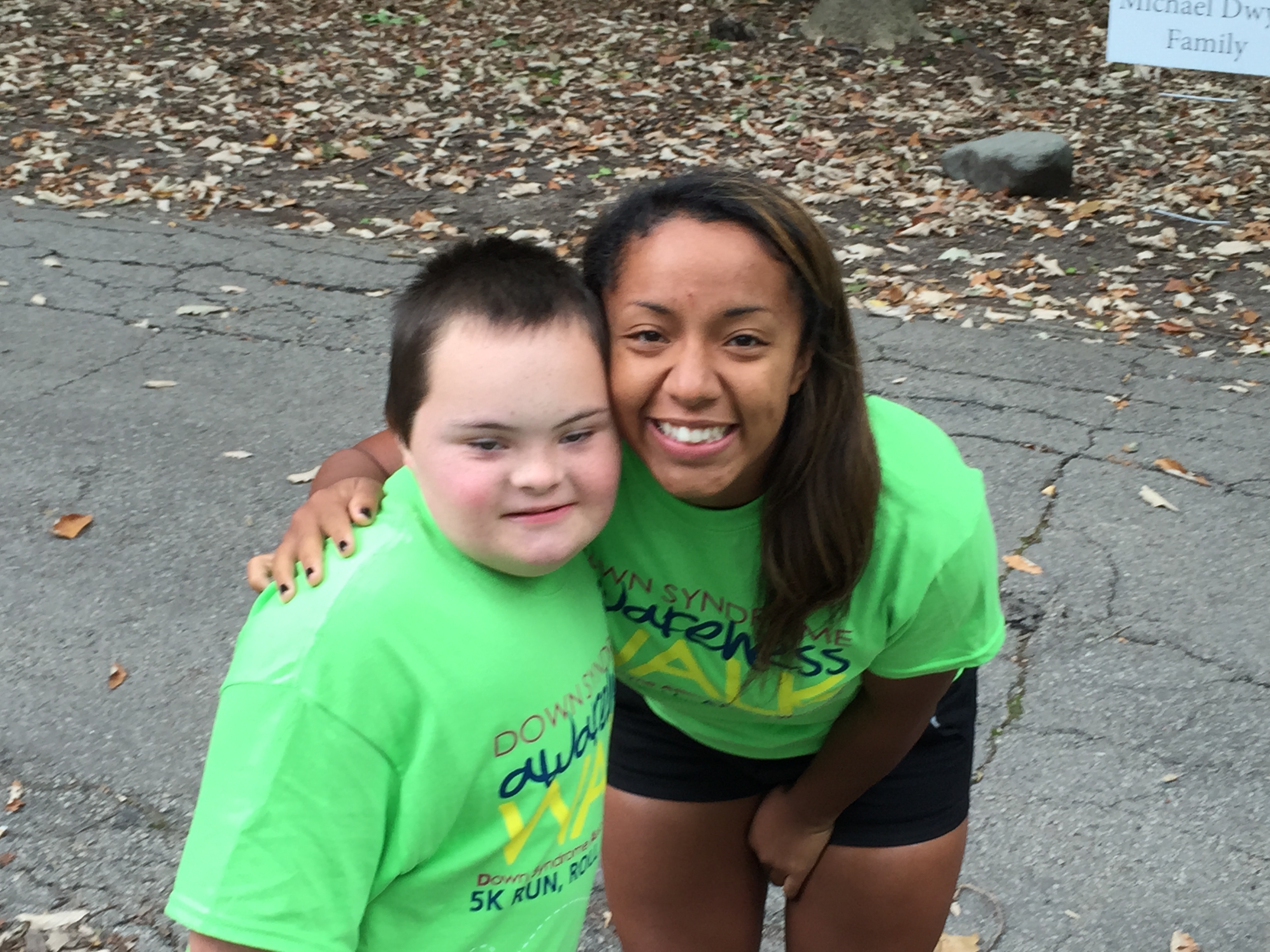 Quin with Bri on 2015 DSAW walk