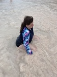 Emma looooooves the beach!