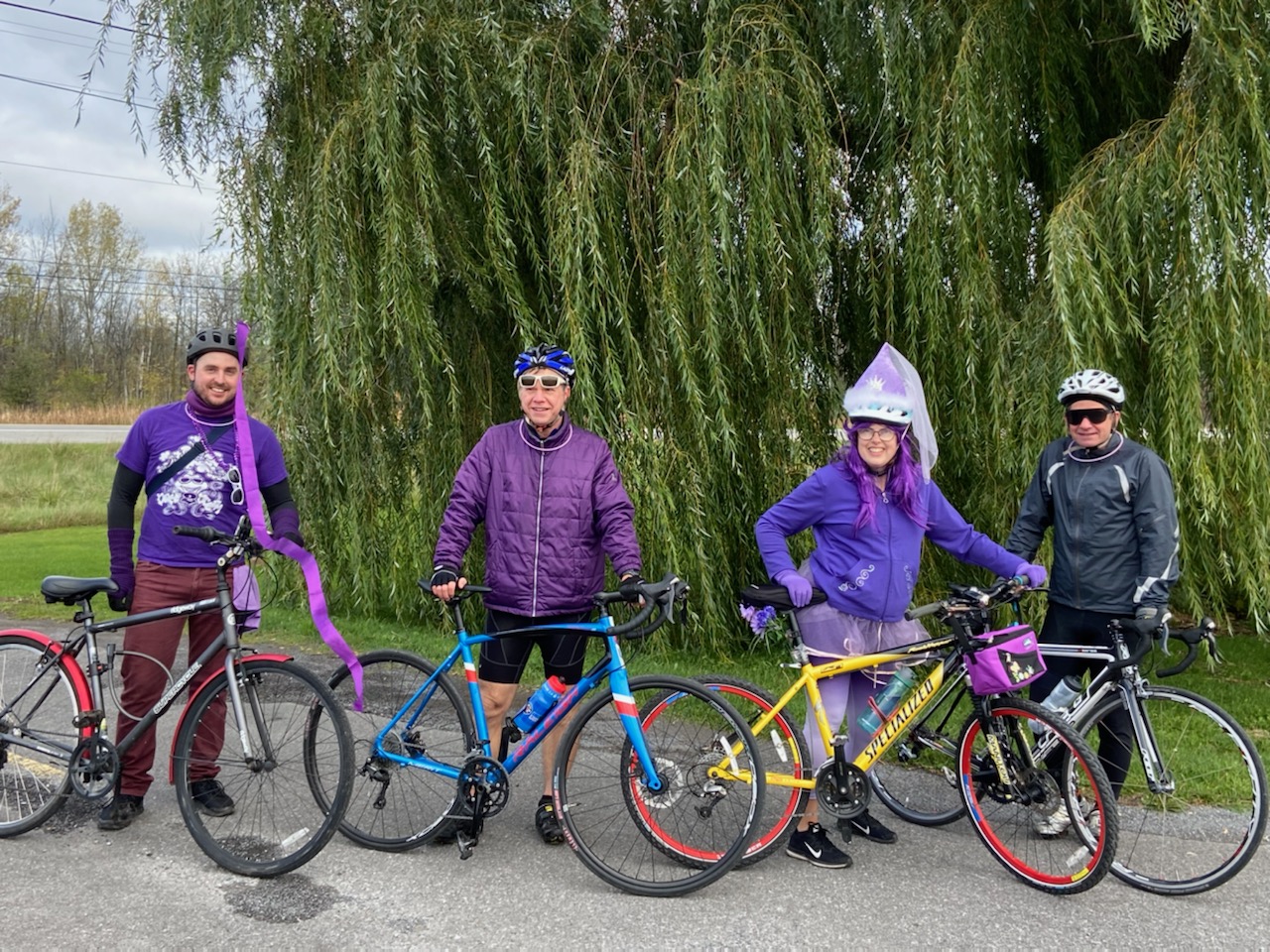 #IDressPurpleBecause