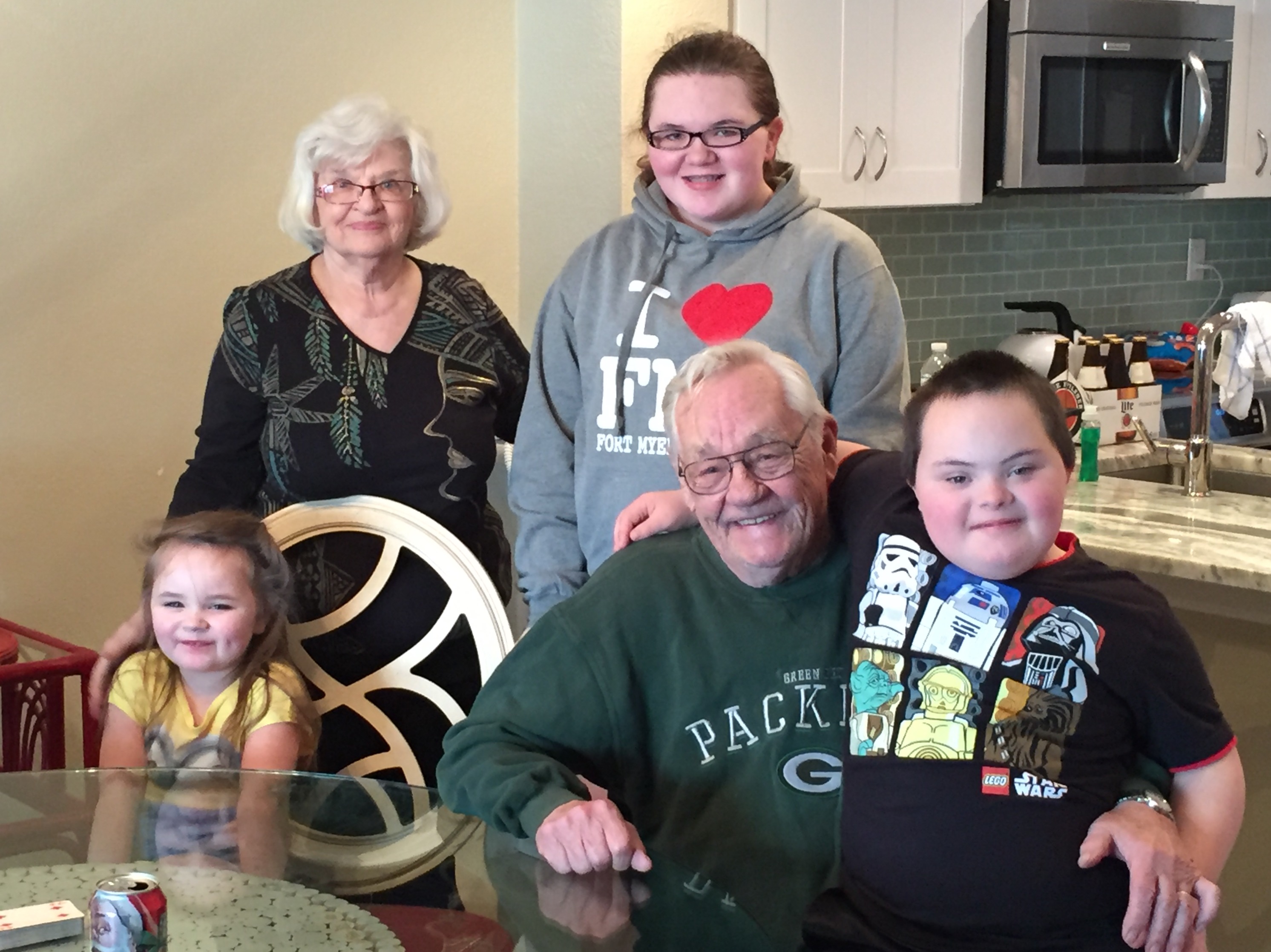 2016 FL trip visiting Great Grandma Betty & Great Grandpa Dick