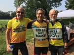 With Book Peddler Teammates Randy and Steve at rest stop during last year's Bike-A-Thon