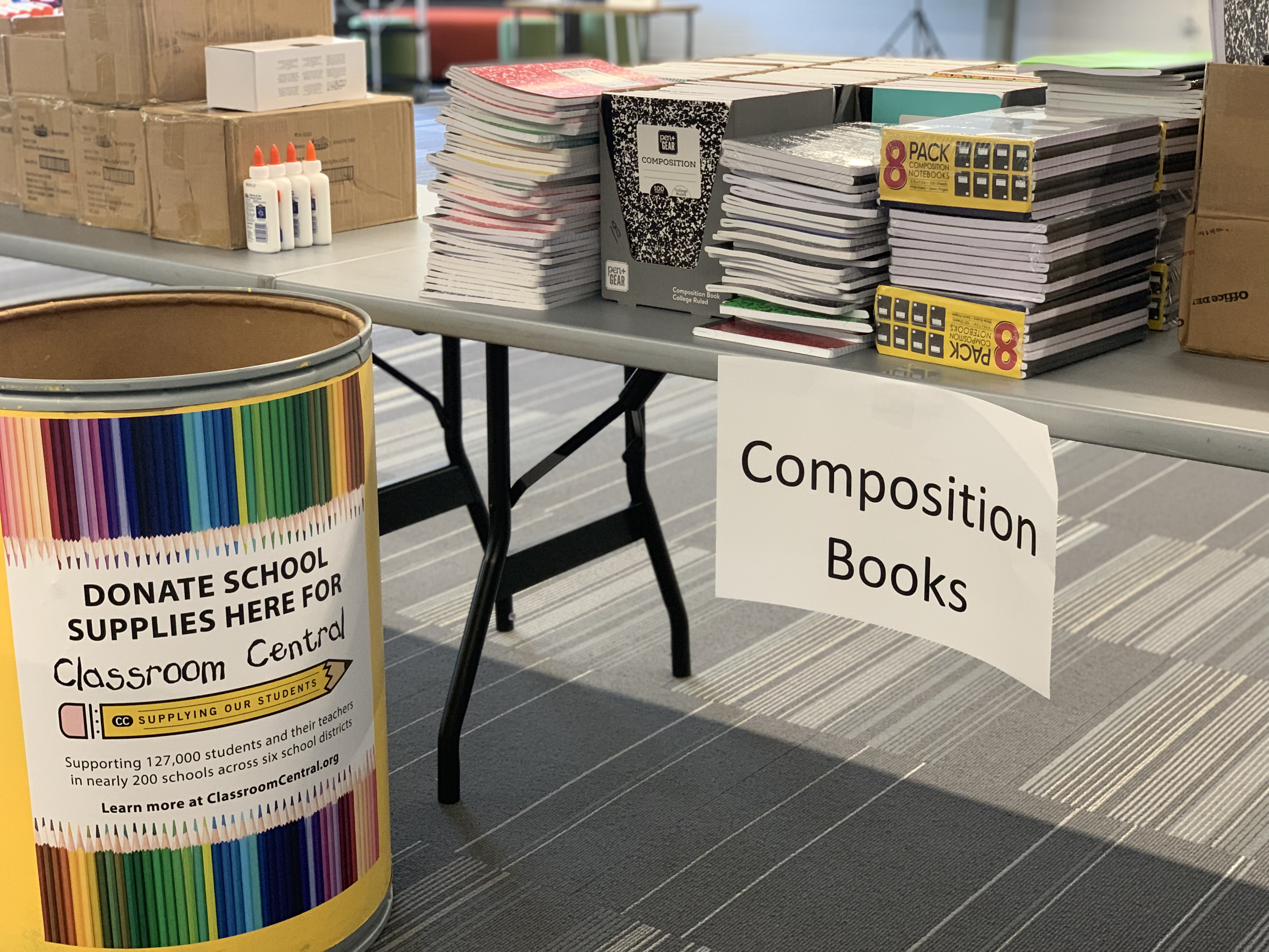 2019 LOSO donated 561 Composition Books