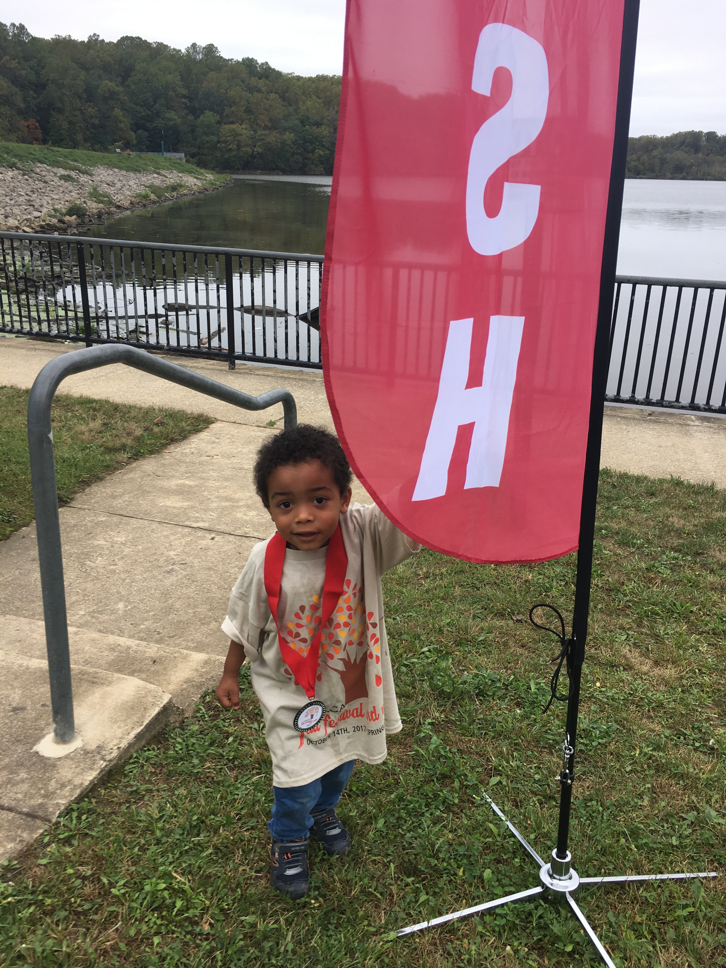 At the finish line!  (2017)