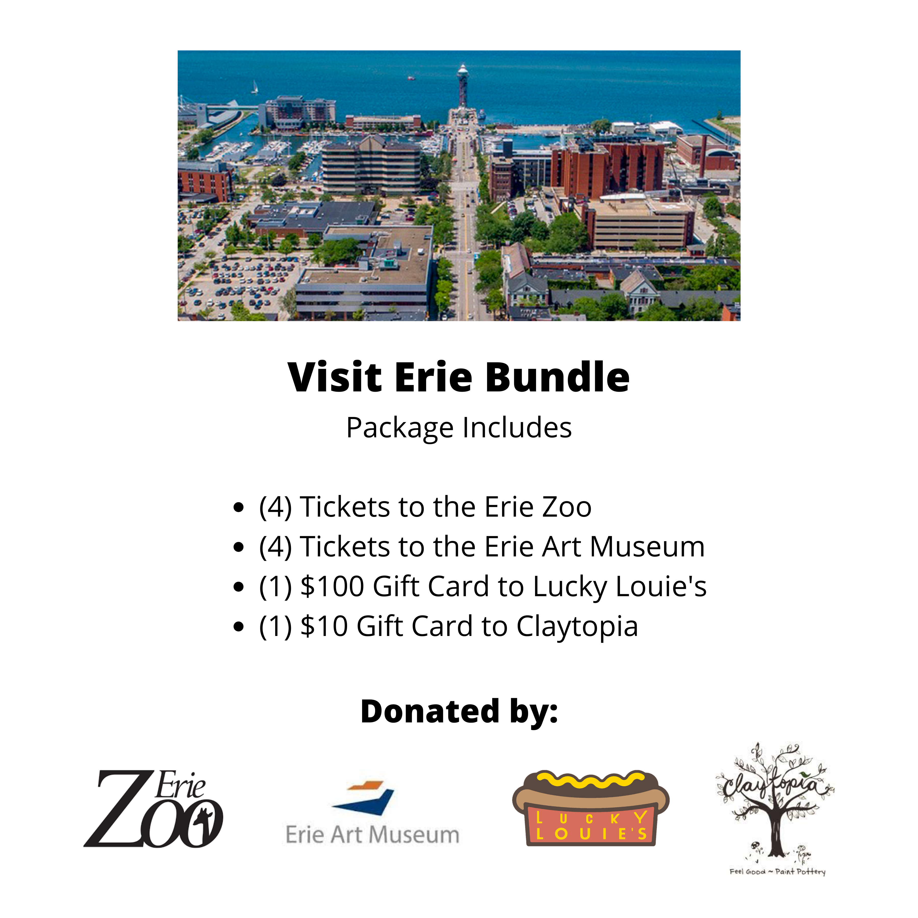 Donate for the Chance to Win a Free Experience Around Erie!