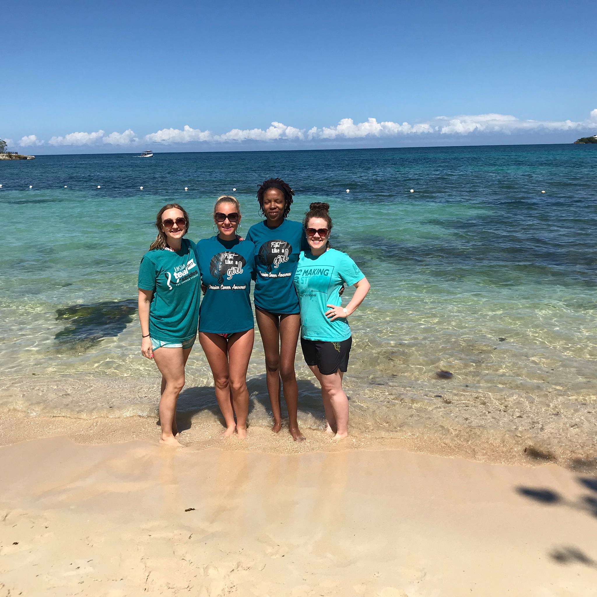 Megan, Alycia, Talicia and Anna on our MOCA Dream Award trip to Jamaica (2018)
