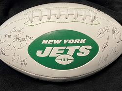 2019 New York Jets Team Laser Engraved Facsimile Signed Football
