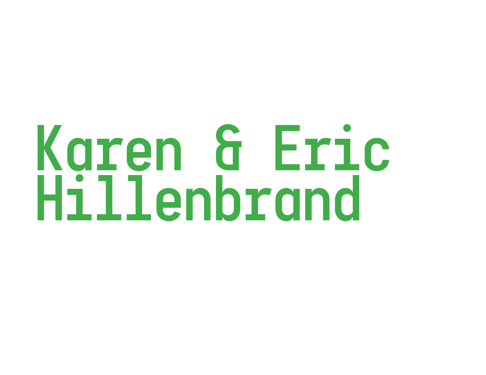 Karen & Eric Hillenbrand