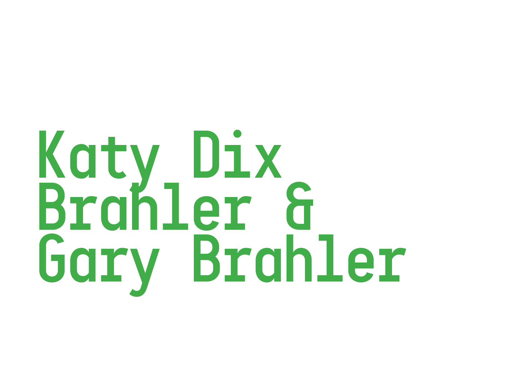 Katy Dix Brahler and Gary Brahler