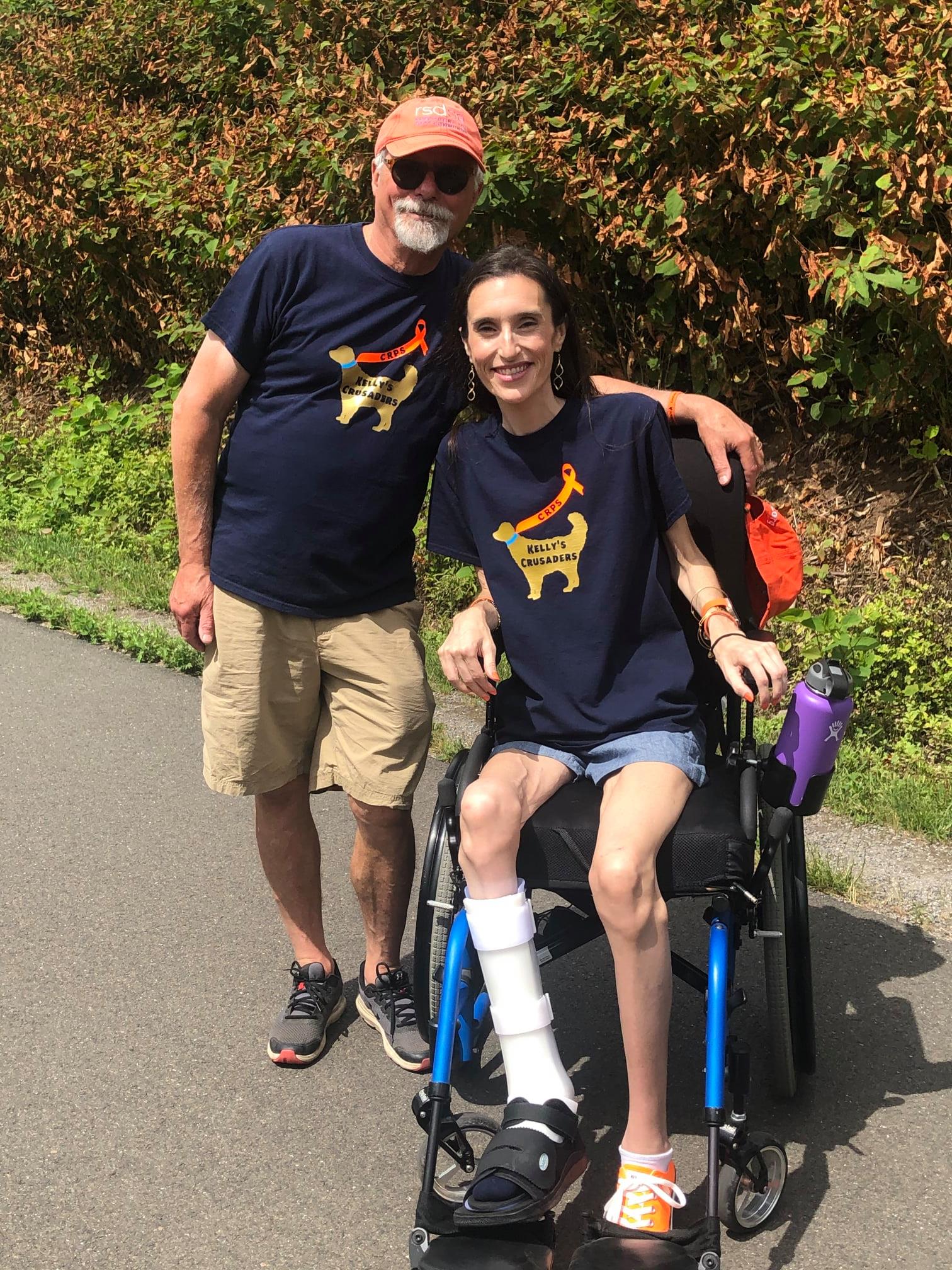 Kelly Considine, RSDSA's 2nd Annual Virtual CRPS Awareness Walk Chair and Jim 