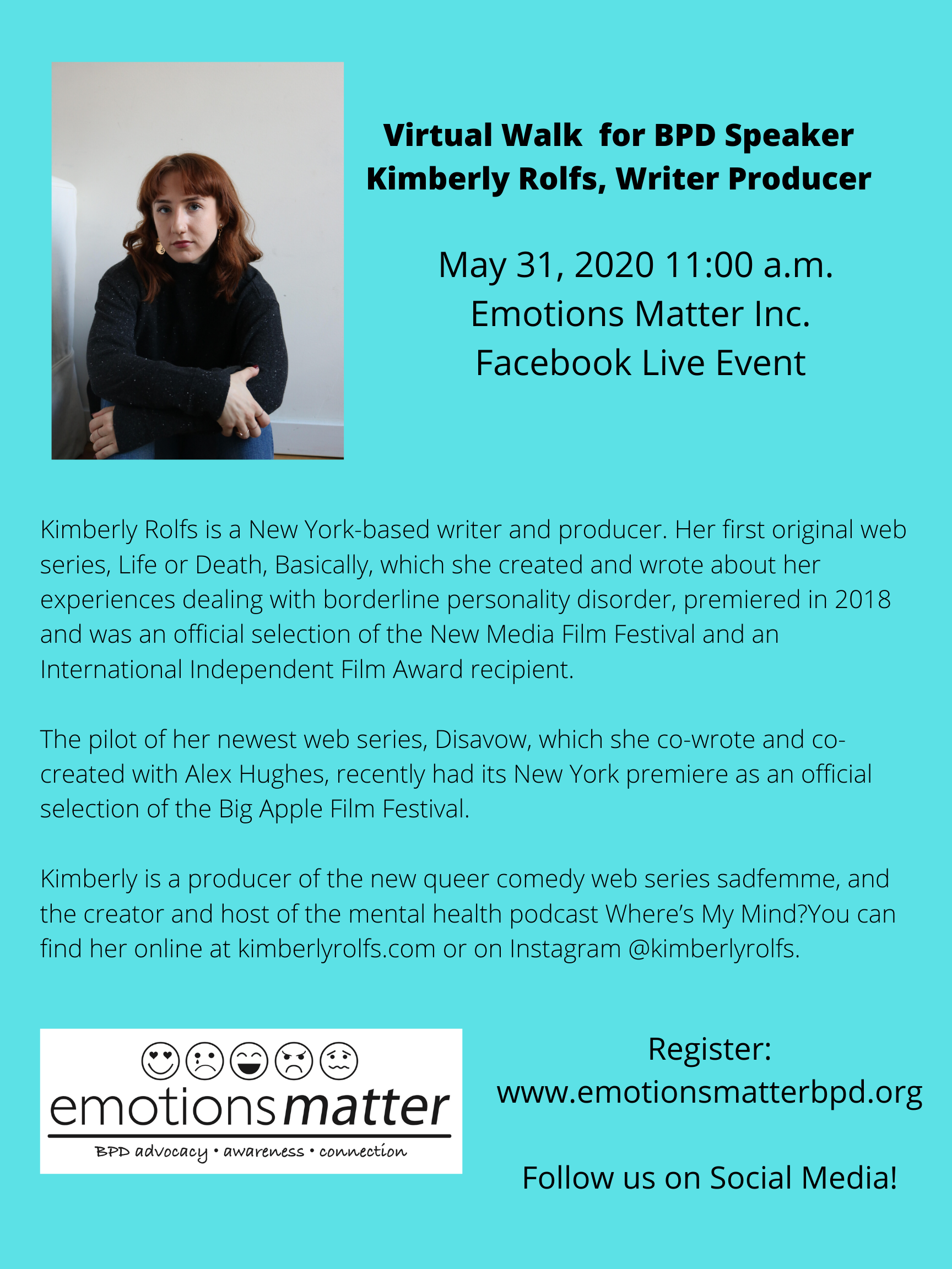 Walk Speaker Kimberly Rolfs