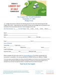 Longest Day of Golf Pledge Form