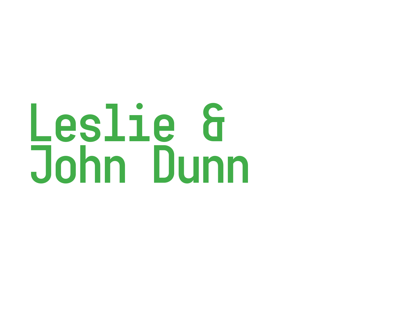 Leslie & John Dunn