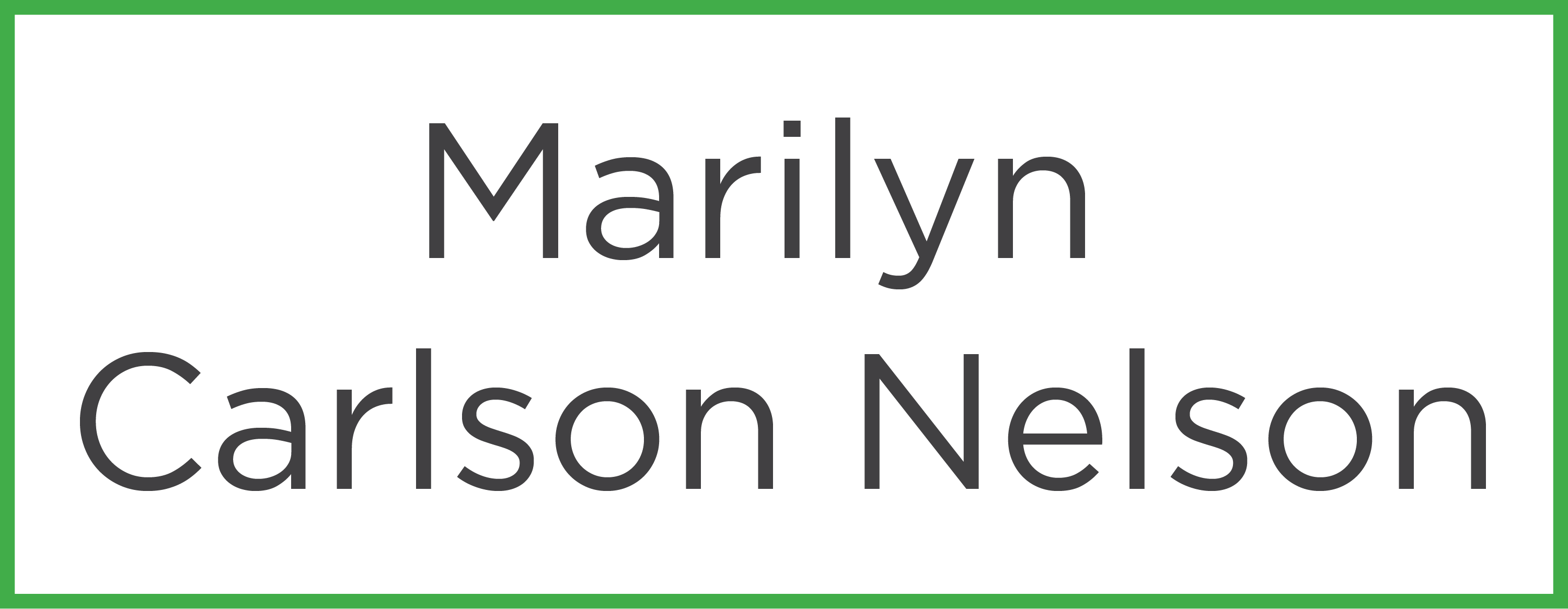 Marilyn Carson Nelson 