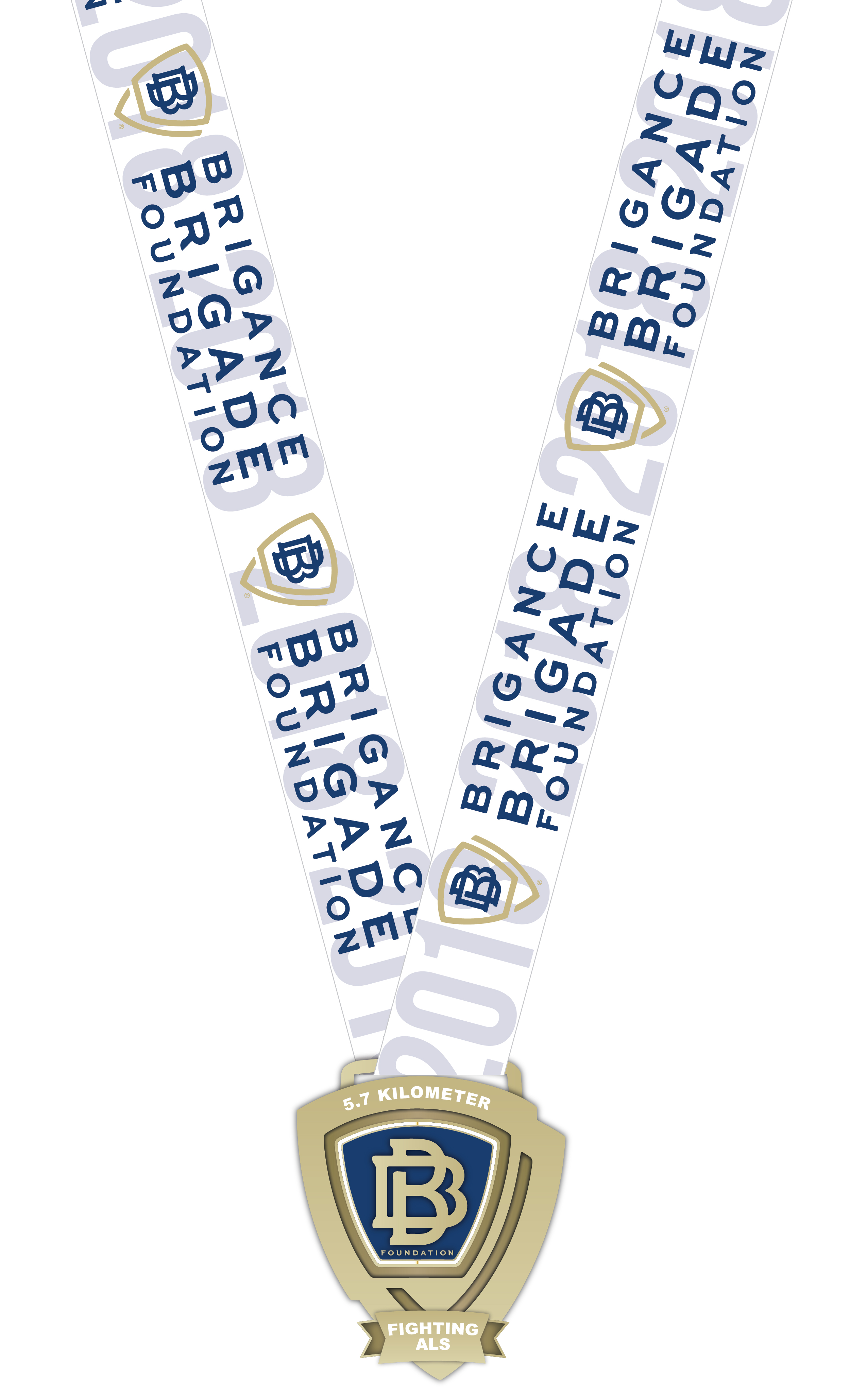 5.7K racers receive a commemorative, "spinner" medal!