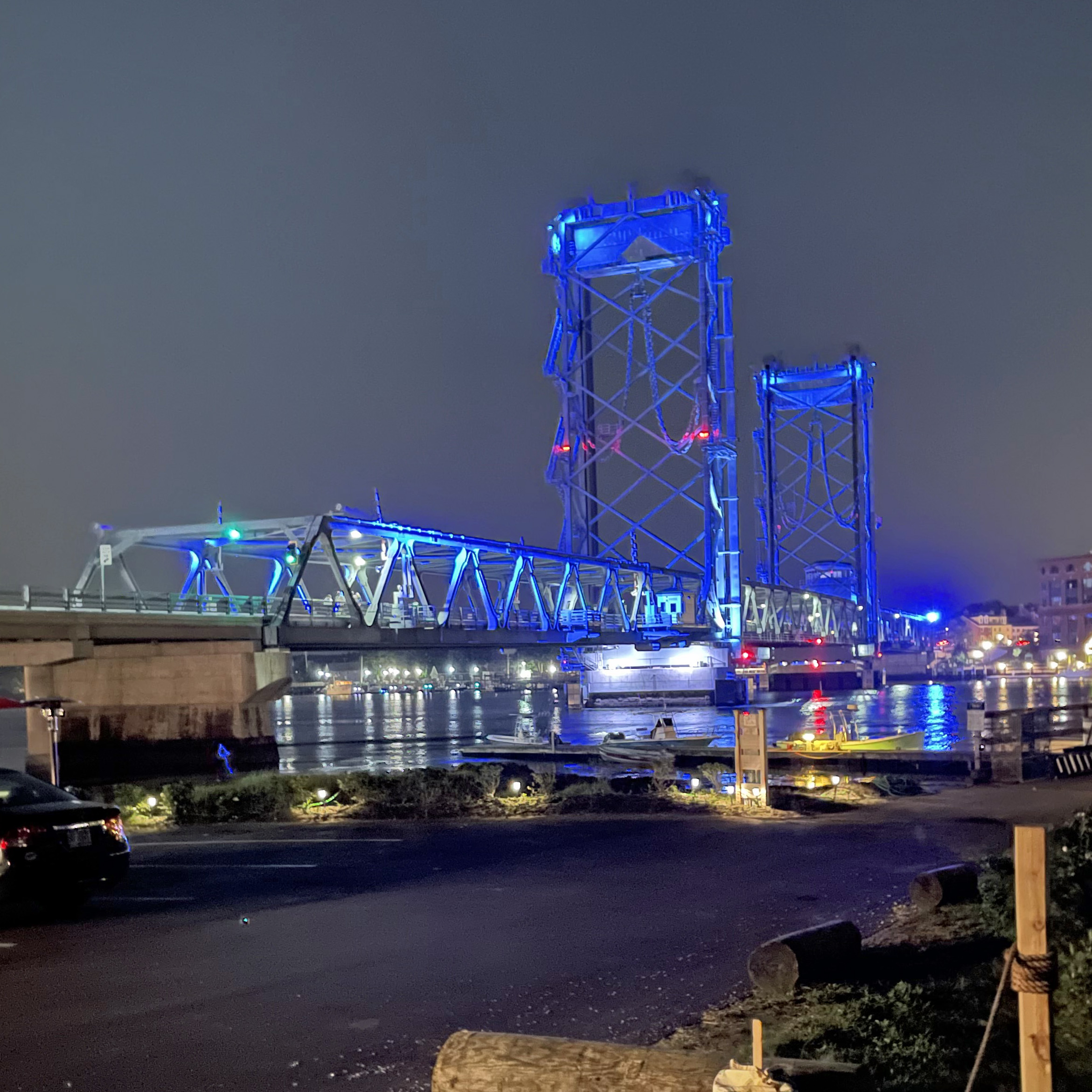 Memorial Bridge, Portsmouth, NH | #BlueUp4PF