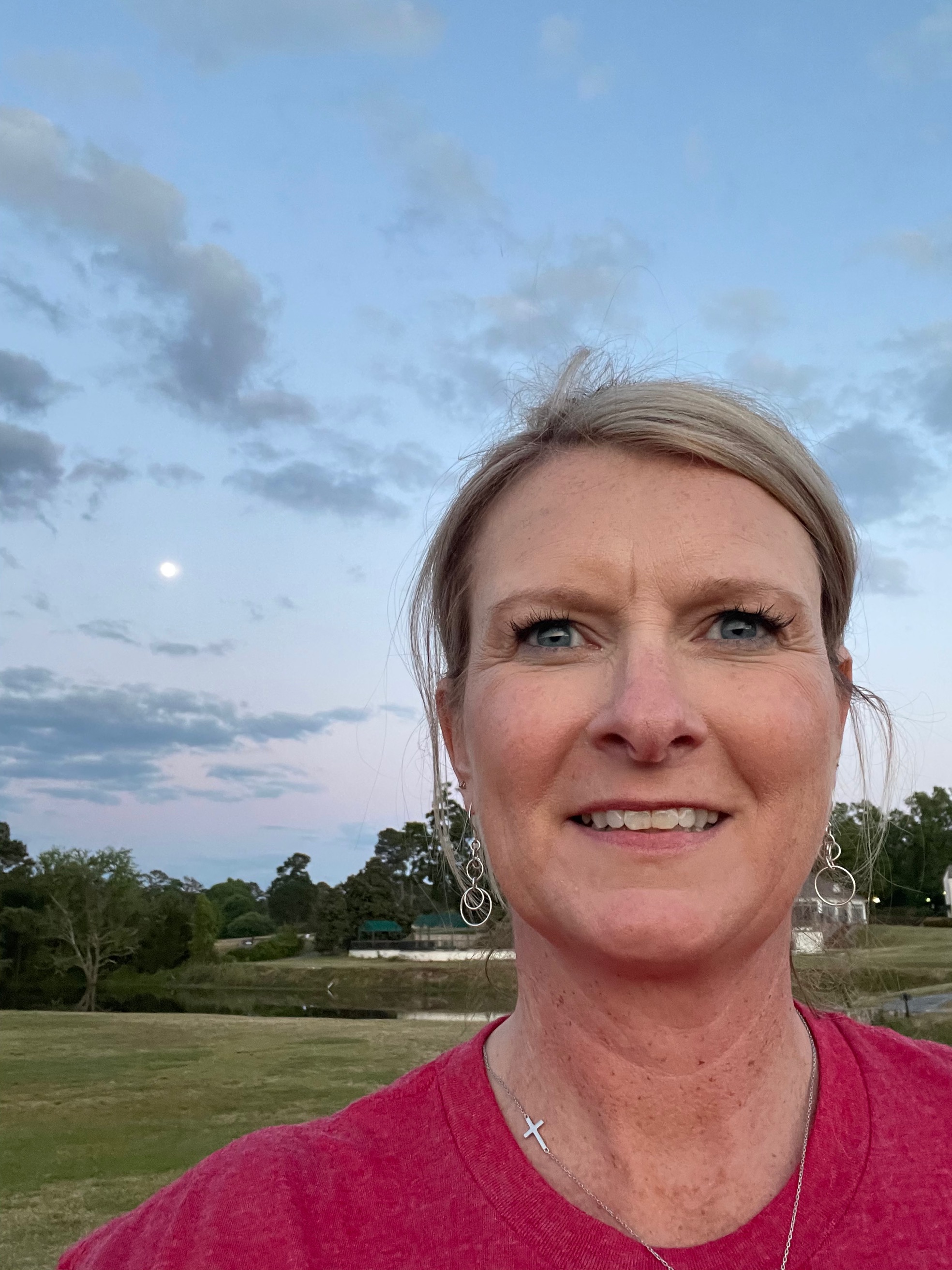 Working late won't stop Jennifer from getting in her miles!