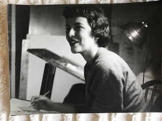 Sue at Mr. Dickey's studio