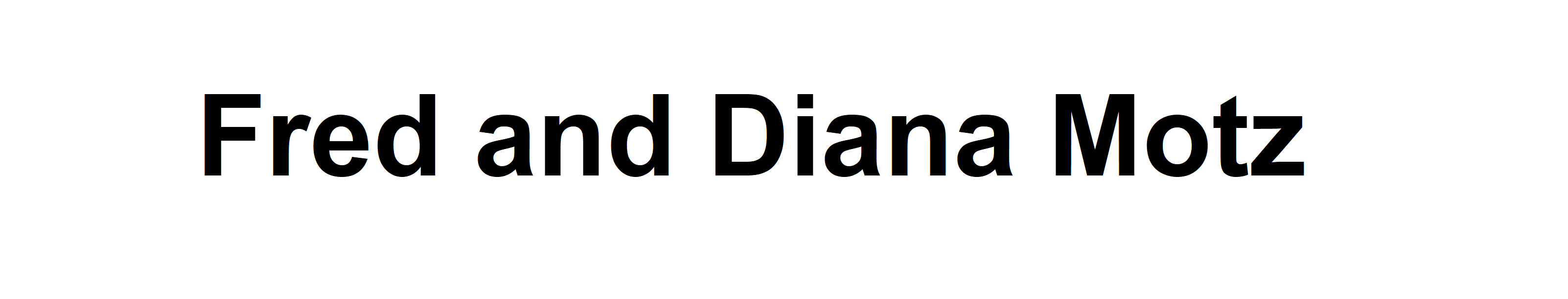 Fred and Diana Motz