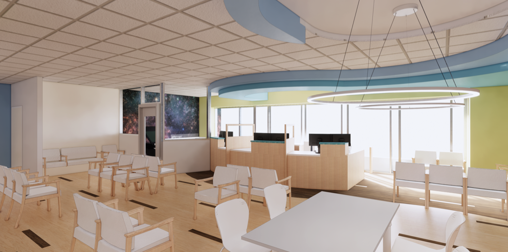 Waiting Area Rendering