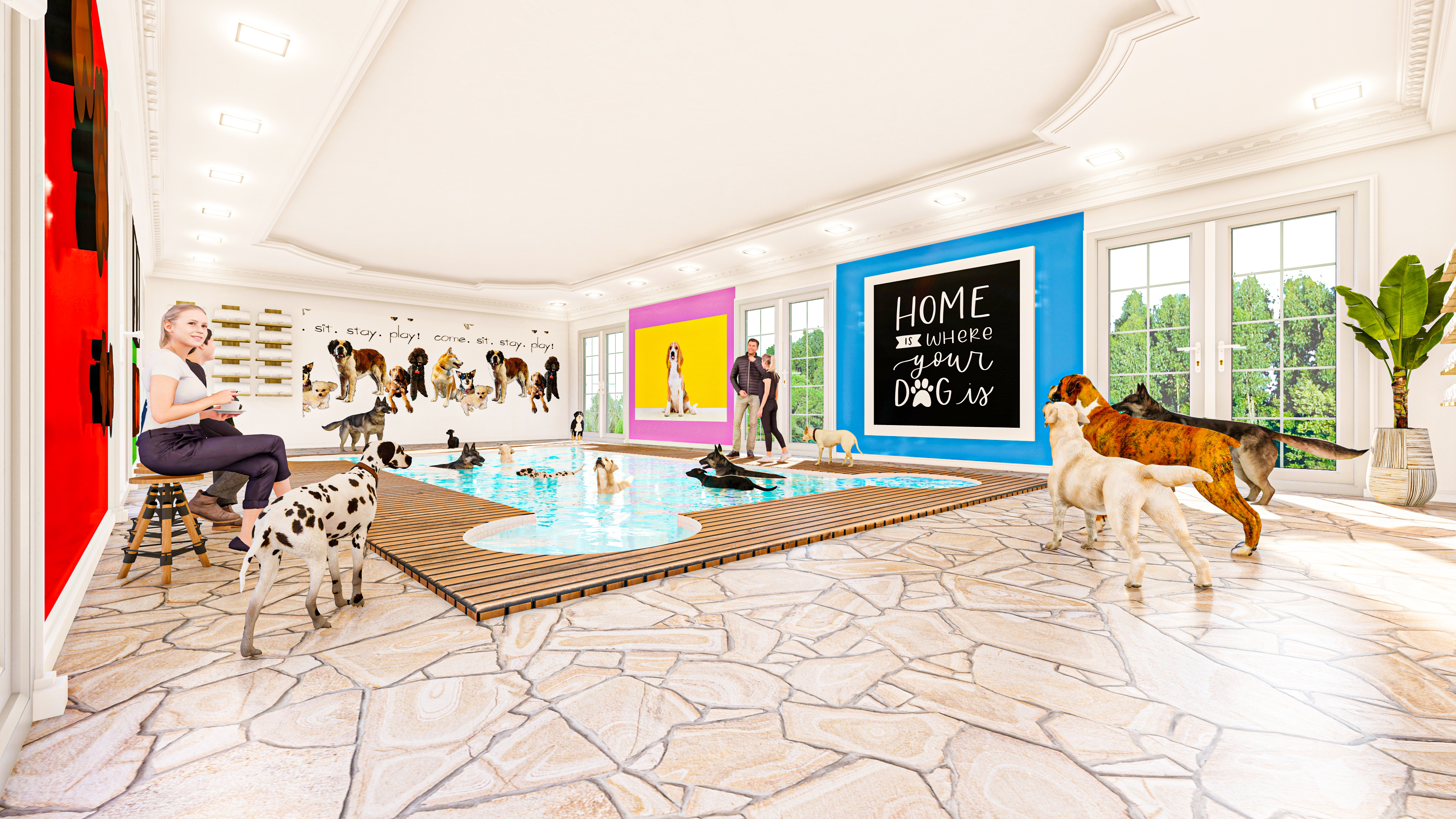 The new Hotel will offer an indoor pool for the cold New England winters. 