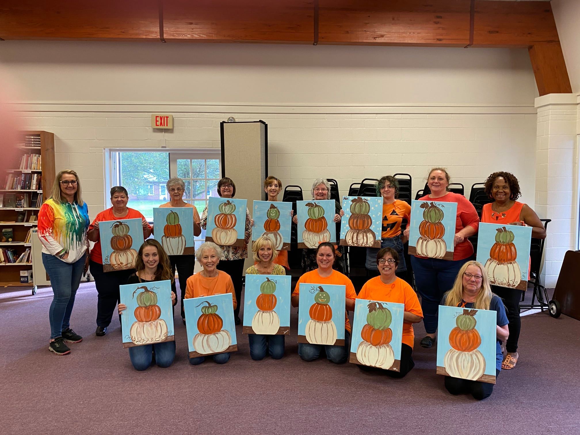 Orange Train for Paint Day