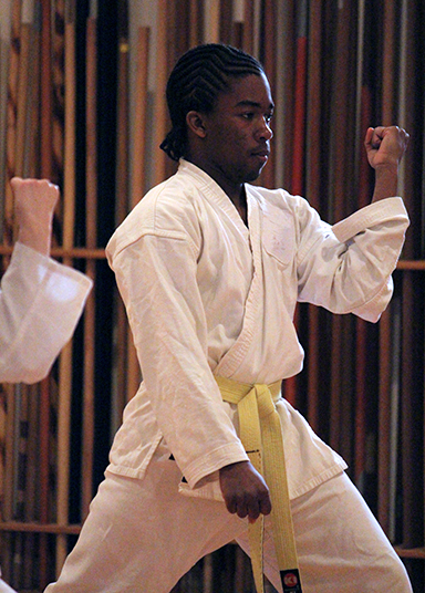 Patrick Willingham - front leaning stance with double block