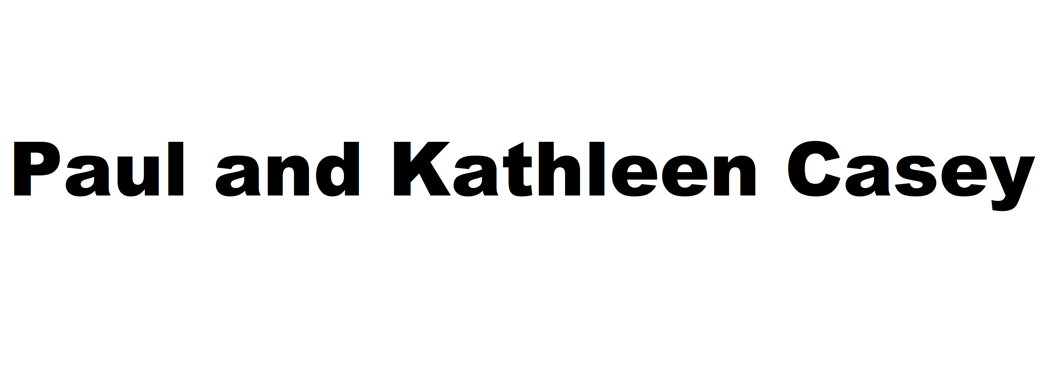 Paul and Kathleen Casey