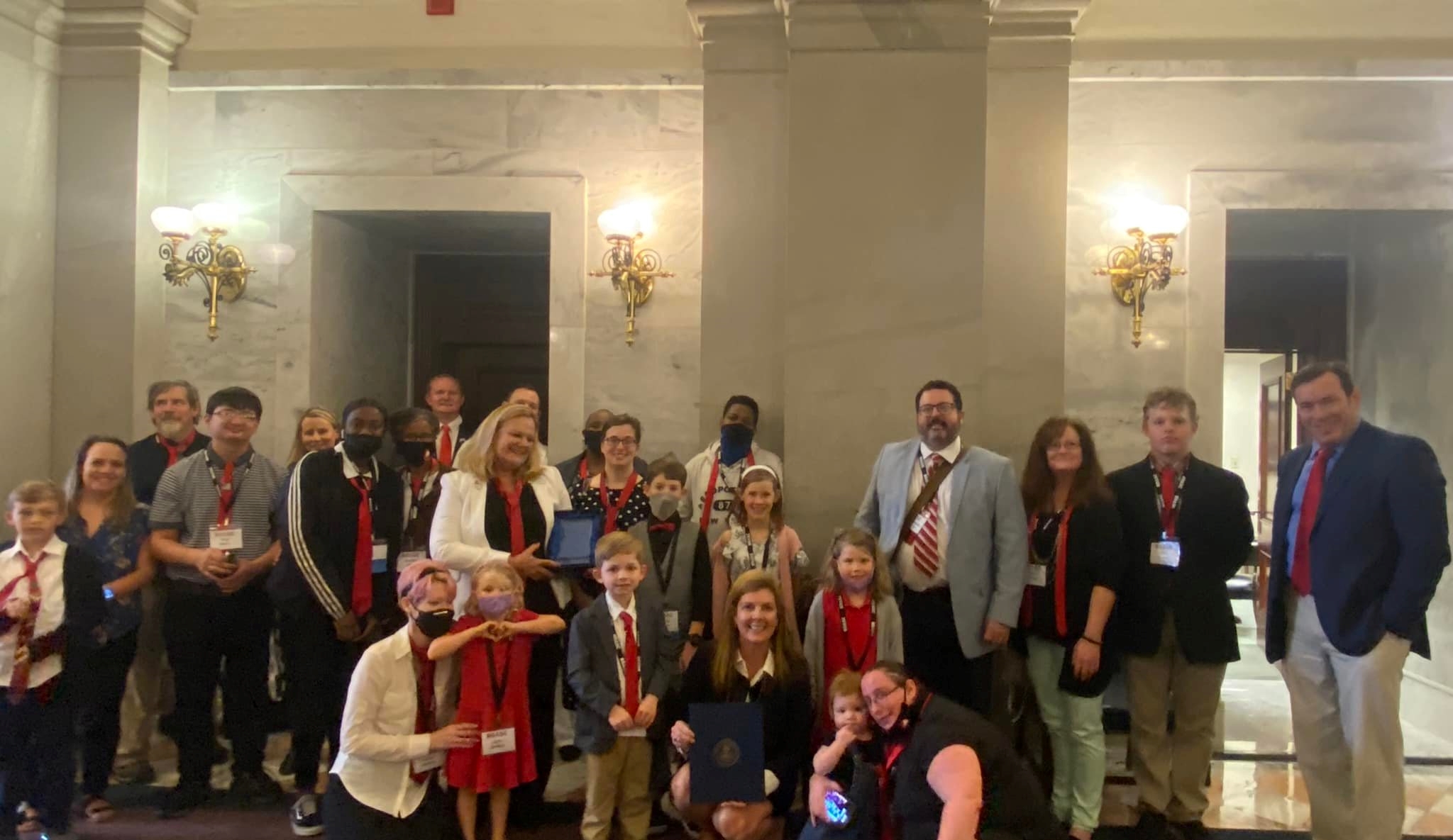 Visiting with Lt. Governor, Pamela Evette!