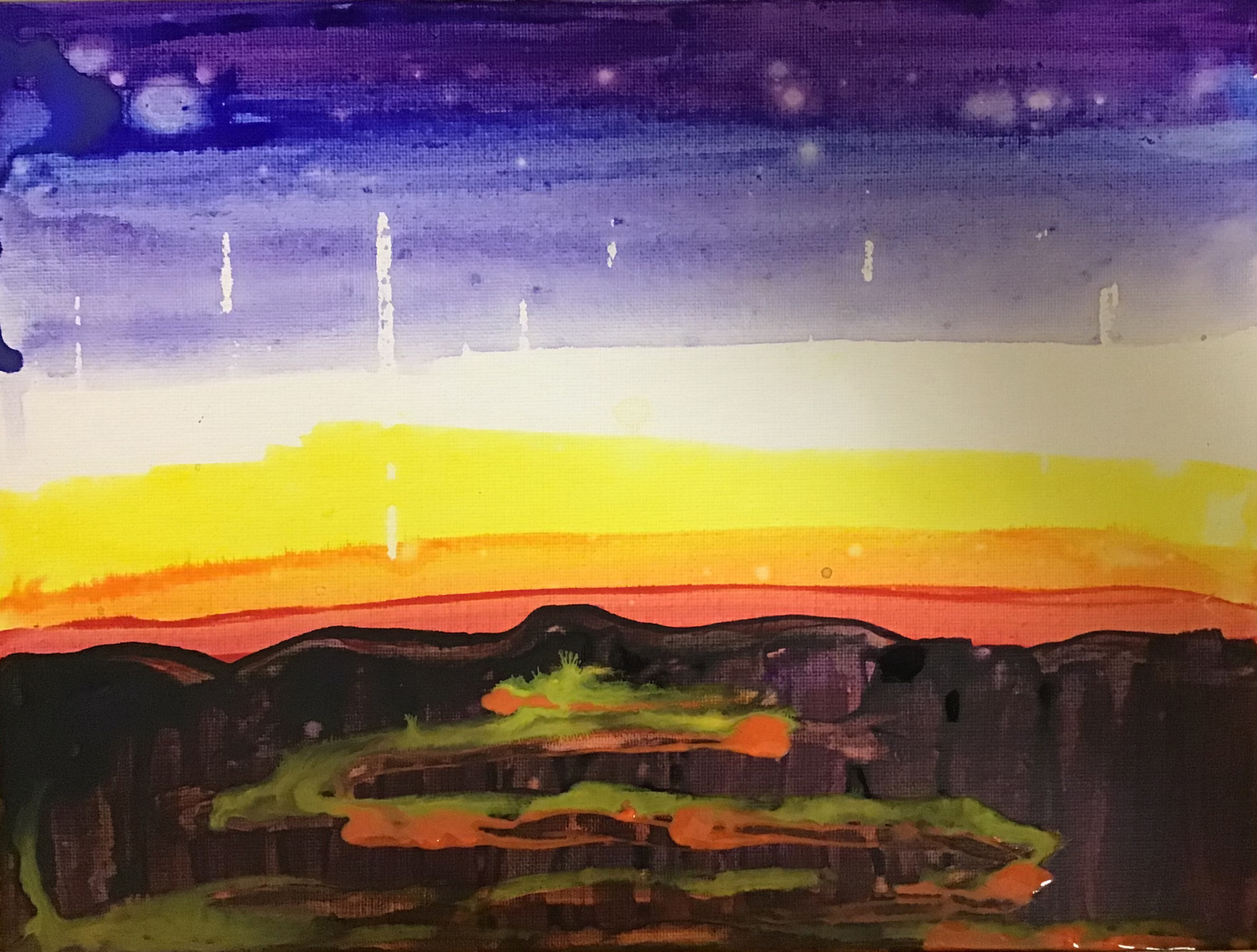 Sunset by Addeline, age 8