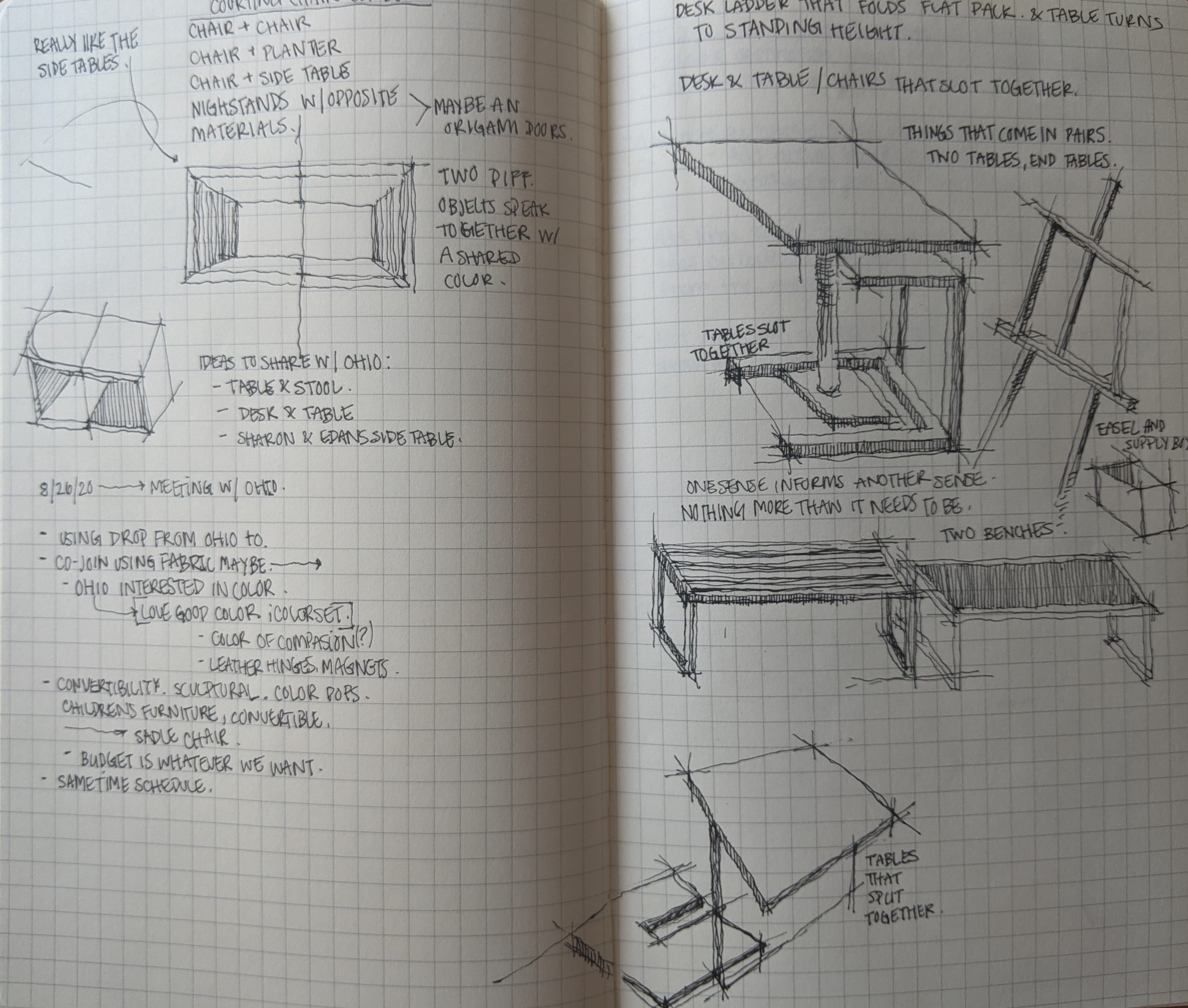 Meeting Notes and Initial Idea Sketches