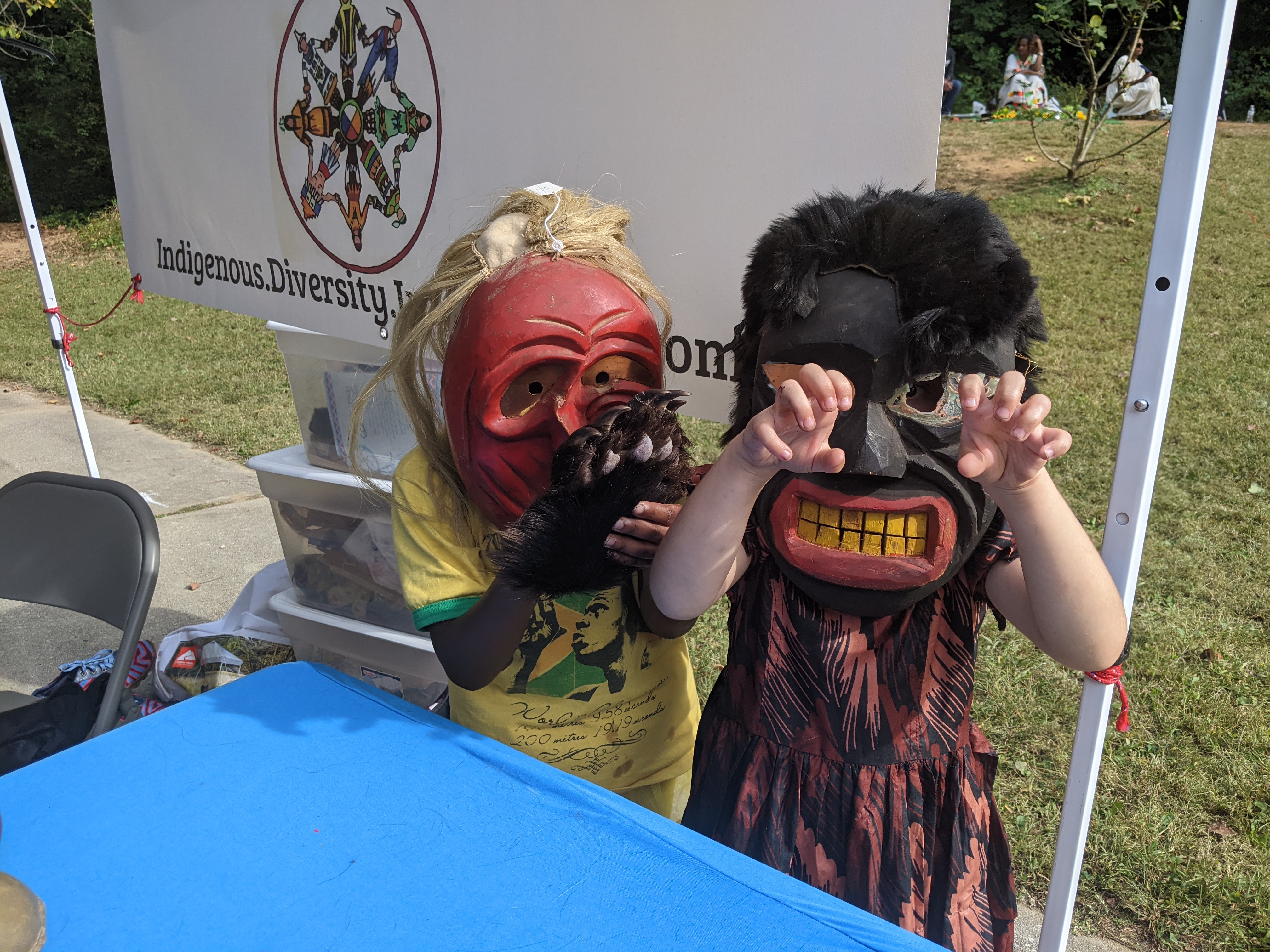 Native Bugga Man Masks used to teach children