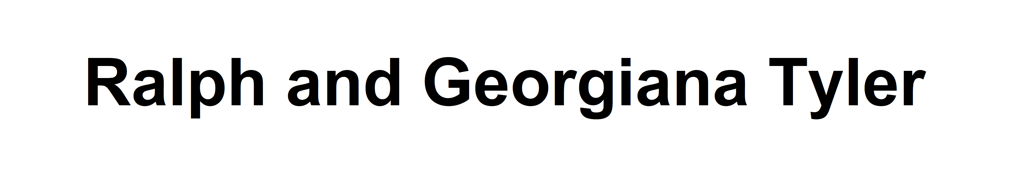 Mr. and Mrs. Ralph Tyler