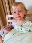 My lovely niece Lea 3 and nephew Wyatt who was born middle of June!