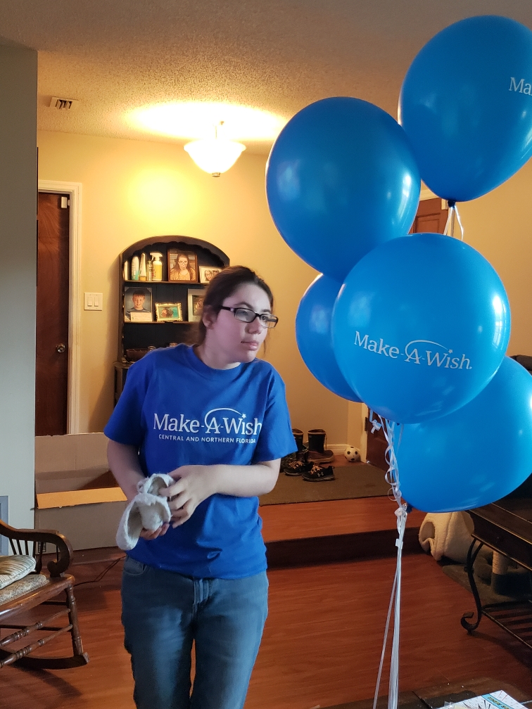 Her wish was granted!