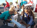Military Kids Getting Boxes at San Onofre