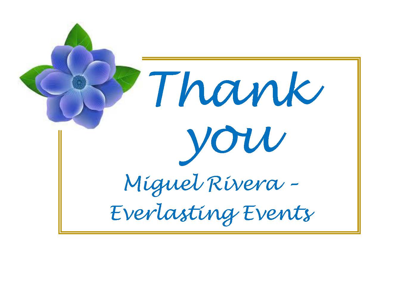 Miguel Rivers - Everlasting Events