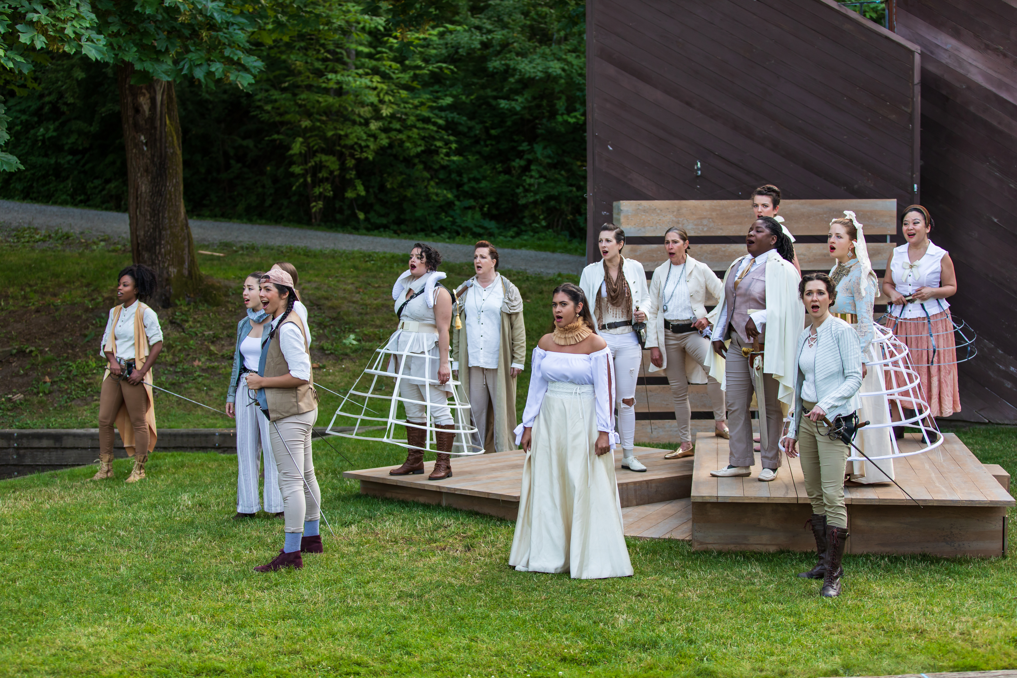 The cast of Romeo and Juliet (Wooden O), photo by HMMM Productions