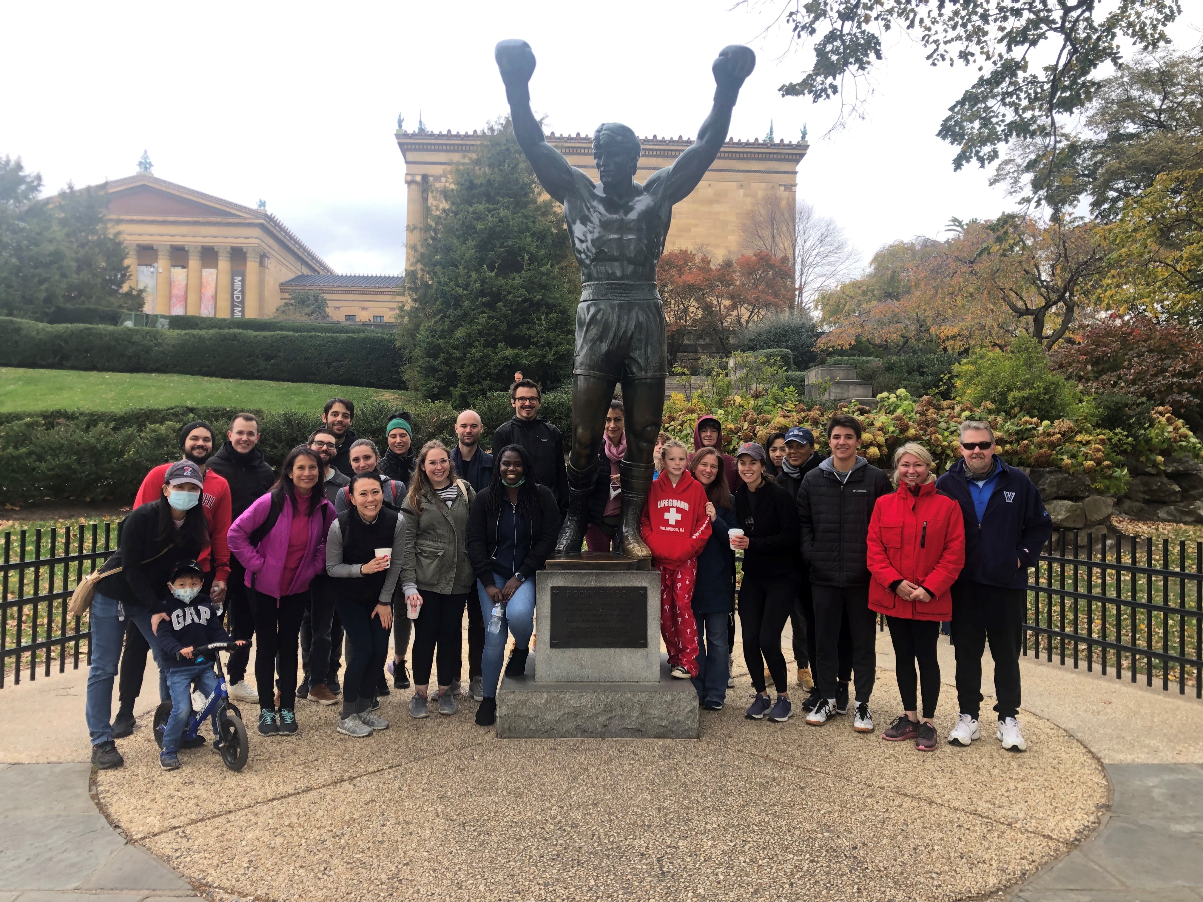 Run for Research 2021 at the finish line