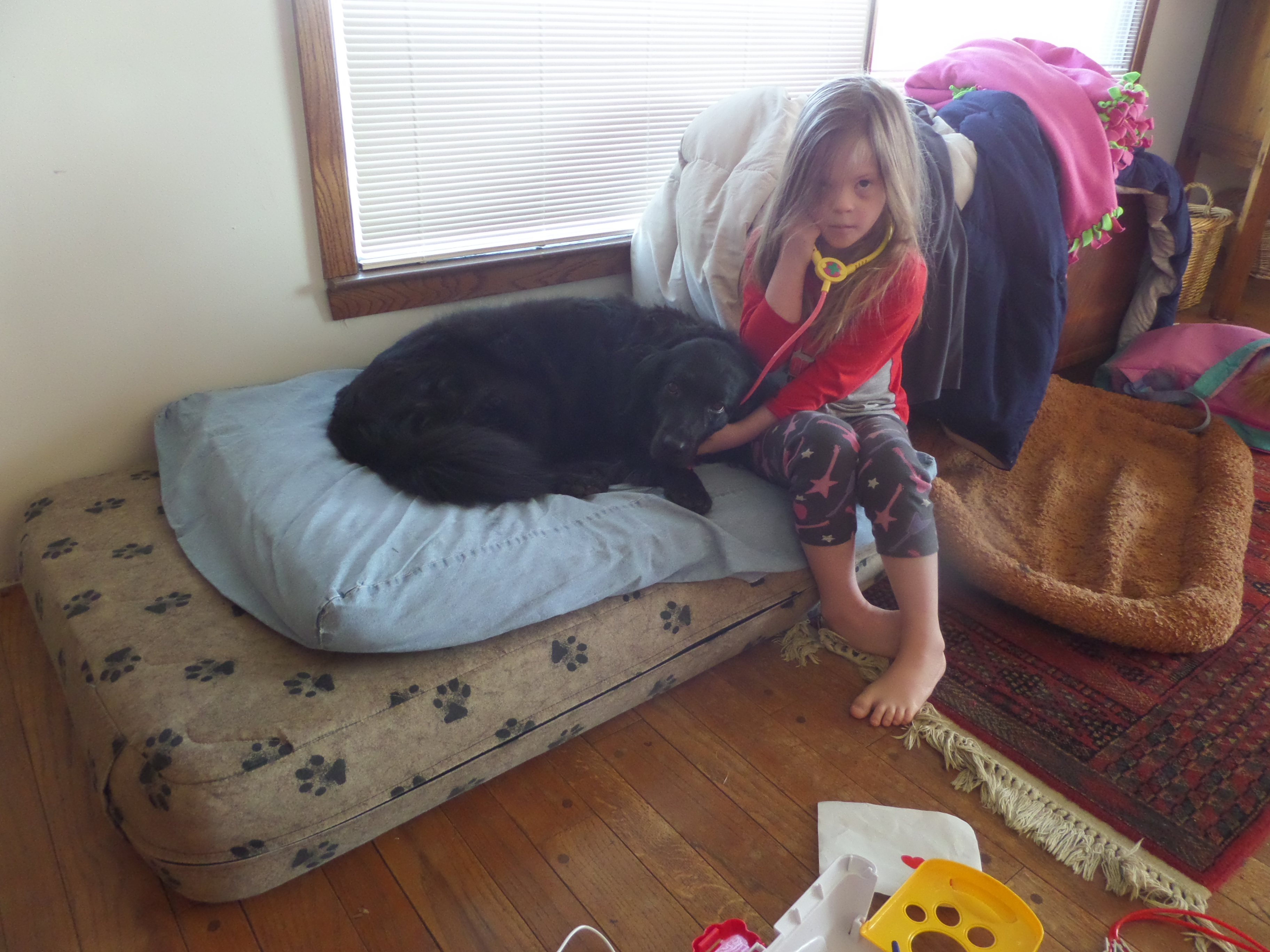 The Doctor and her somewhat willing patient.