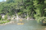 Kayaking on the Guadalupe River