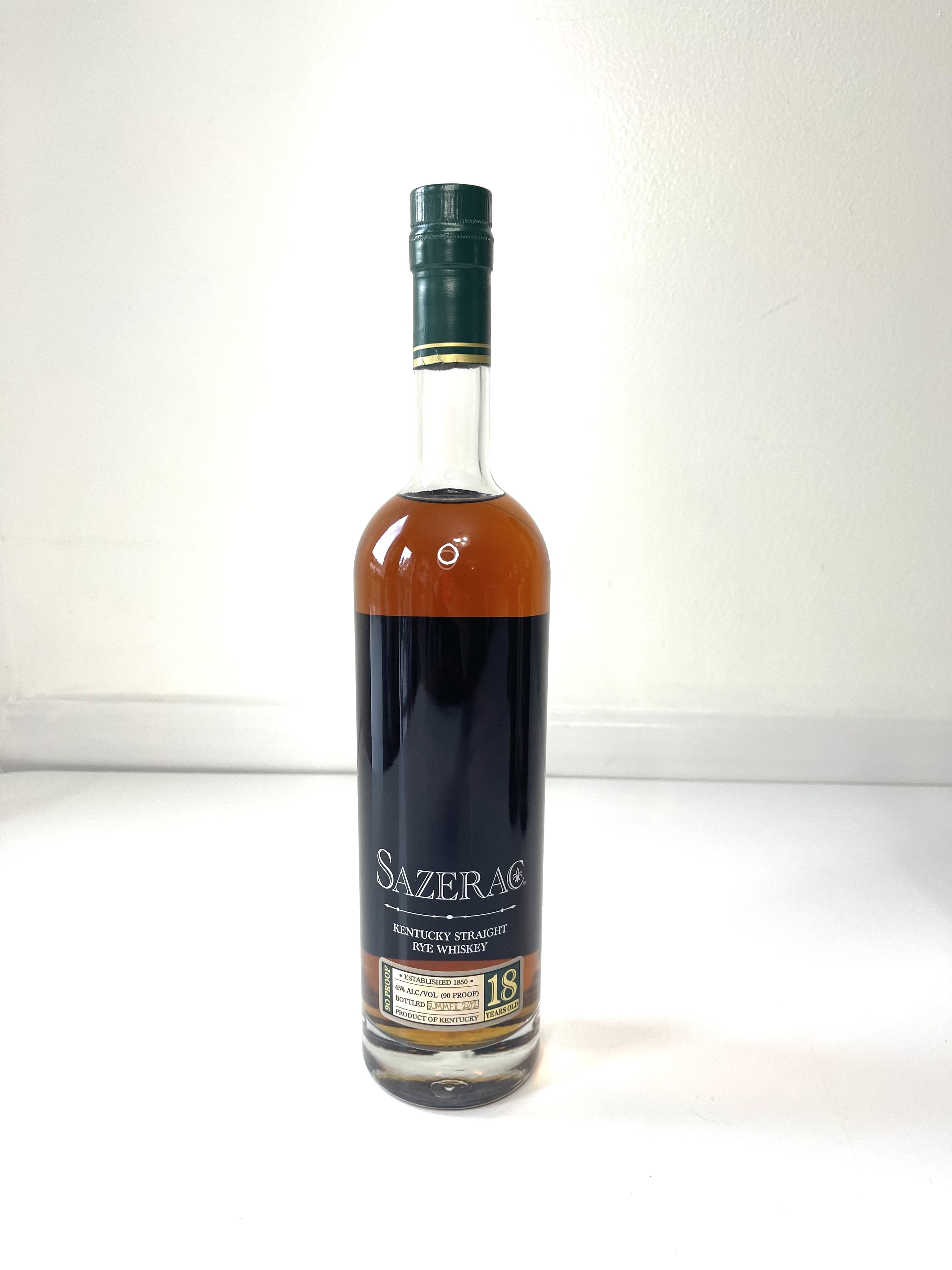 SAZERAC RYE 18 YEAR OLD (2021 Release)