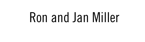 Ron and Jan Miller