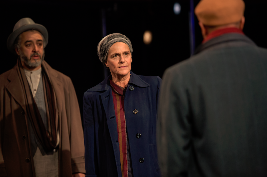 Amy Thone as Shylock (photo by HMMM Productions)